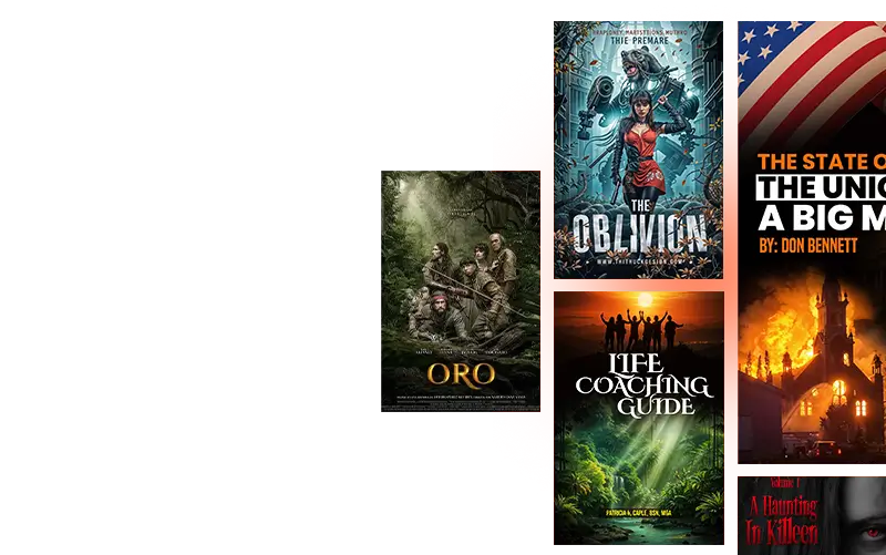 Featured book covers