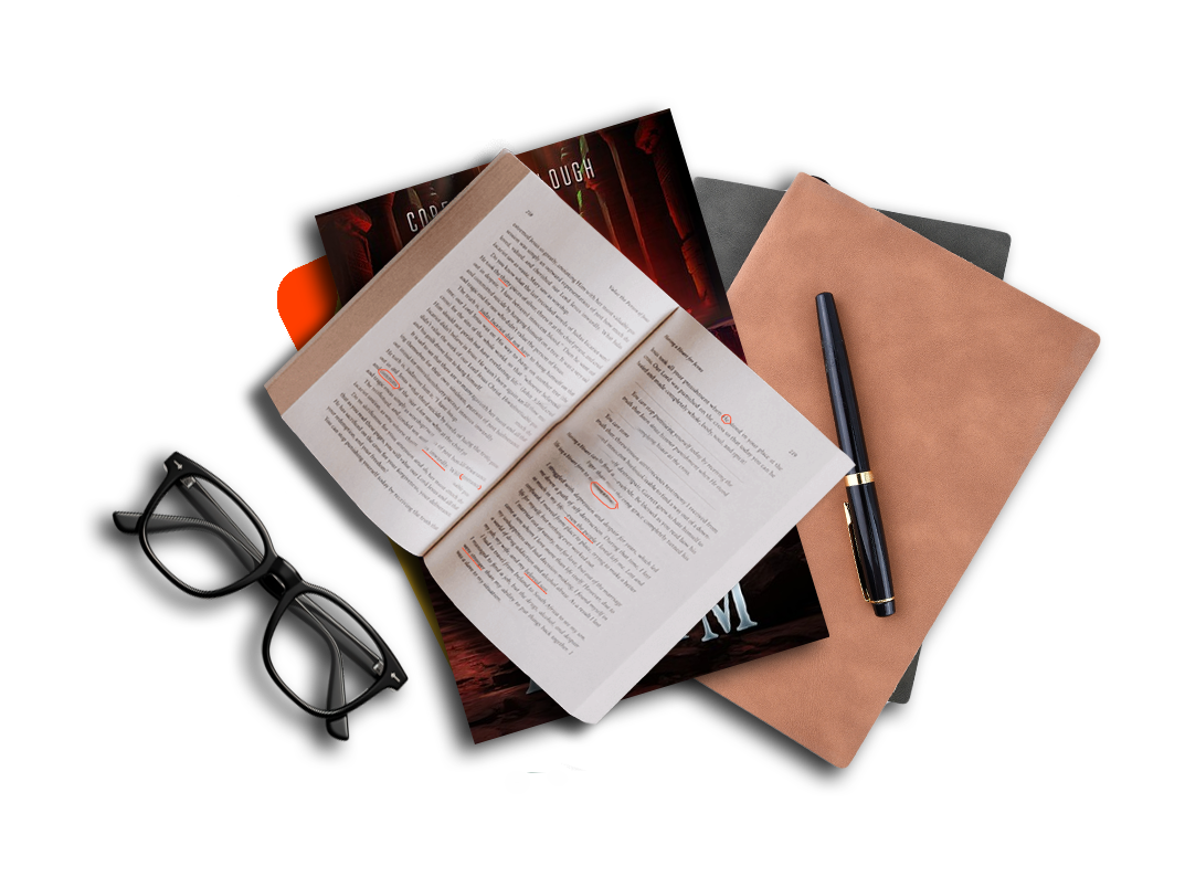 Book publishing services - devices and writing materials